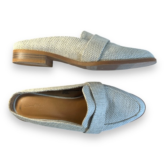 UNIVERSAL THREADS Ivory and Beige Linen-like Fabric Mules SZ 7 - Picture 4 of 13